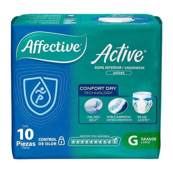 Ropa Interior Desechable Affective Active Talla Grande 10 piezas