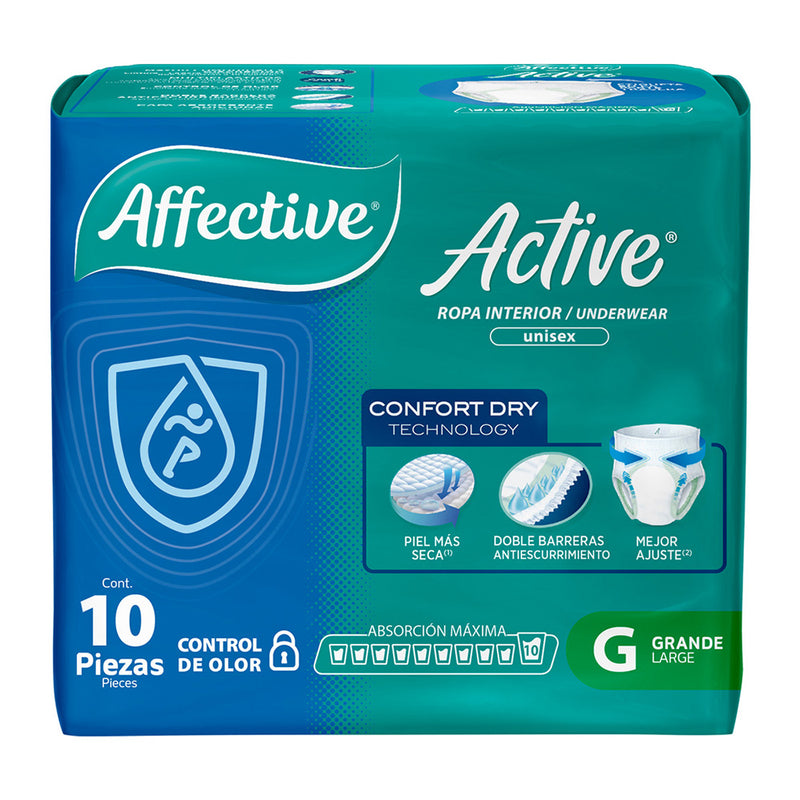 Ropa Interior Desechable Affective Active Talla Grande 10 piezas