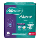 Pañal para adulto Affective Advanced Talla Mediana 10 piezas