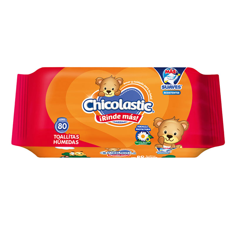 Toallitas húmedas Chicolastic paquete con 80 piezas