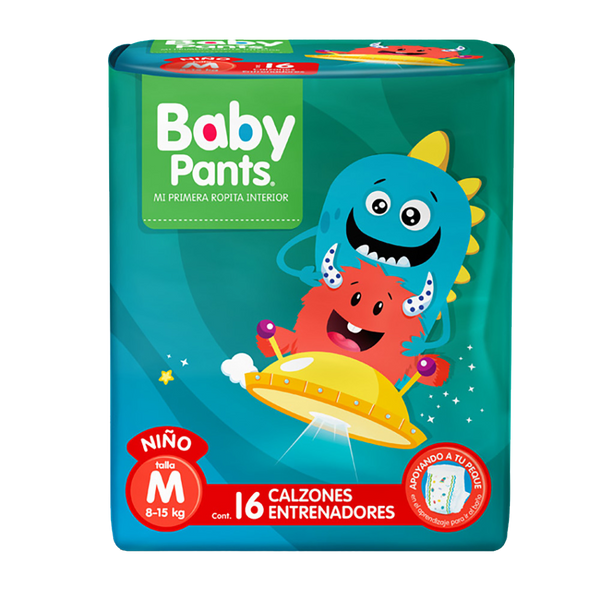 Calzón entrenador Baby Pants Niño Talla Mediana 16 pañales