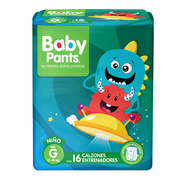 Calzón entrenador Baby Pants Niño Talla Grande 16 pañales