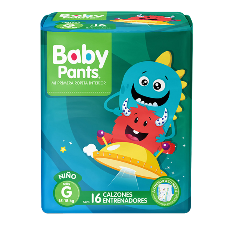 Calzón entrenador Baby Pants Niño Talla Grande 16 pañales