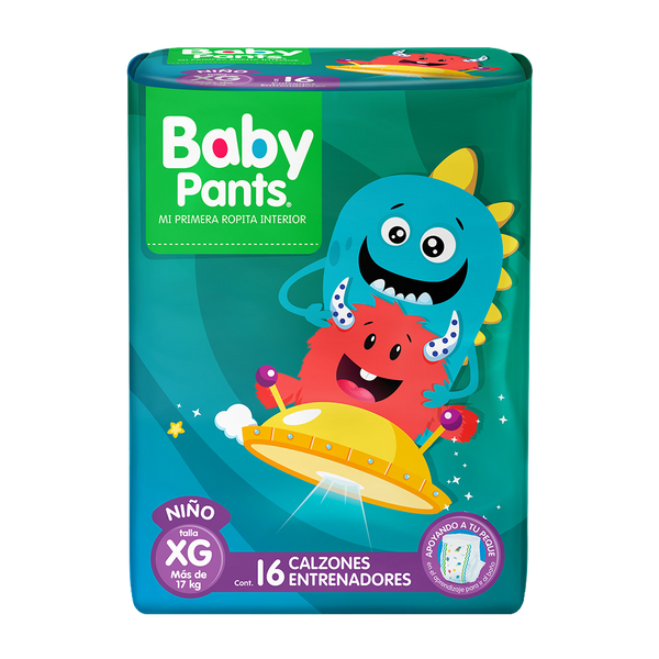 Calzón entrenador Baby Pants Niño Talla Extra Grande 16 pañales