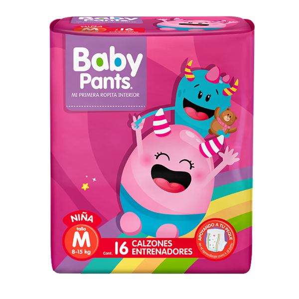 Calzón entrenador Baby Pants Niña Talla Mediana 16 pañales