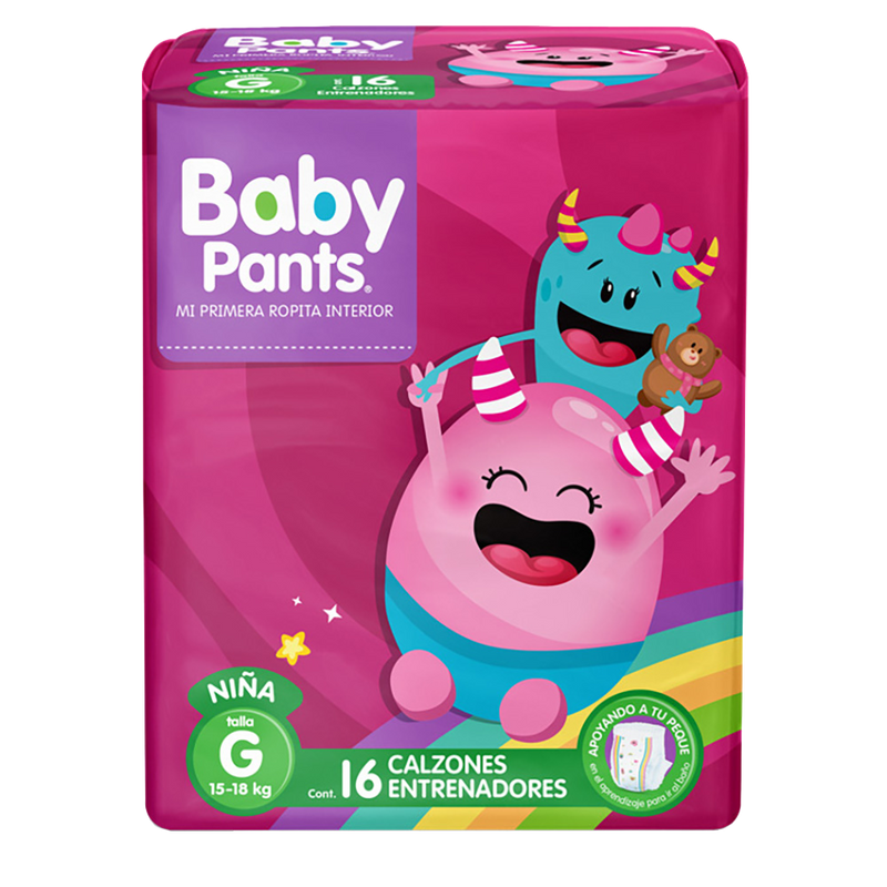 Calzón entrenador Baby Pants Niña Talla Grande 16 pañales