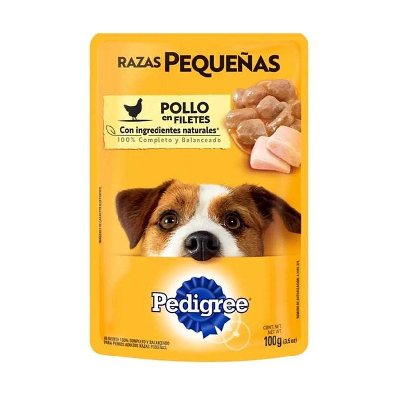 PEDIGREE PUPPY  SOBRE RAZAS PEQUEÑAS POLLO 100 GR