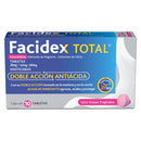 FACIDEX TOTAL 20mg 10 TABLETAS MASTICABLES FRUTAS TROPICALES