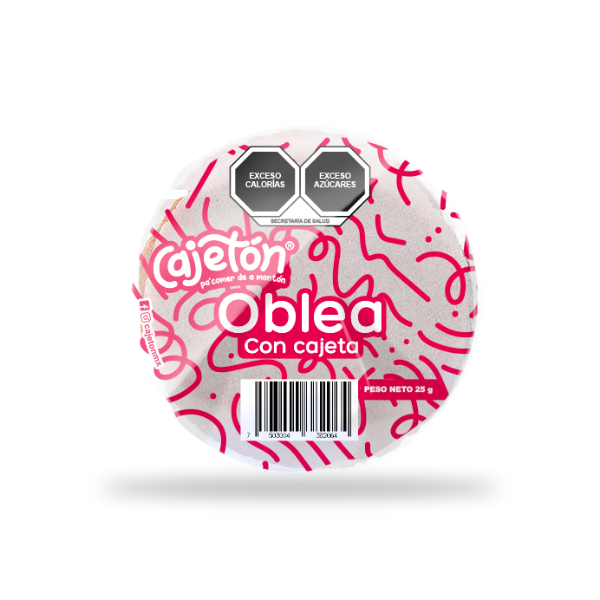 CAJETON OBLEA CON CAJETA 25 GR PZ