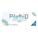 PILEFHID 10 TABS 5 MG/ 0.25 MG