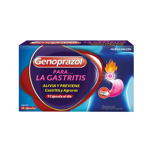 Genoprazol 14 capsulas 20mg