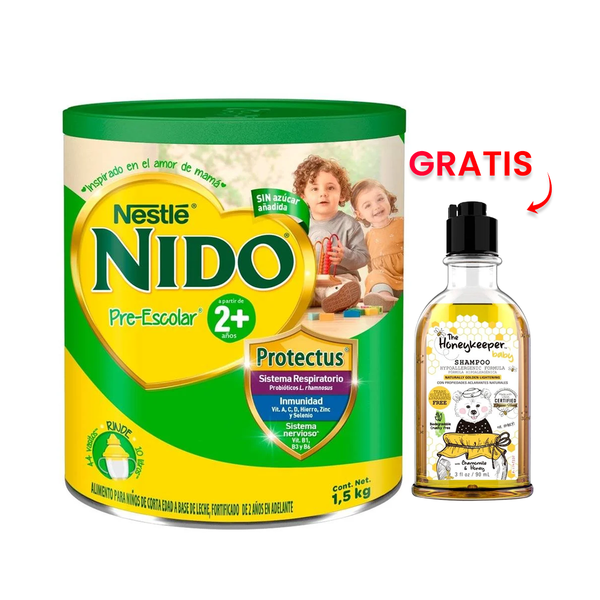 LECHE NIDO PREESCOLAR 2+ LATA 1.5 KG