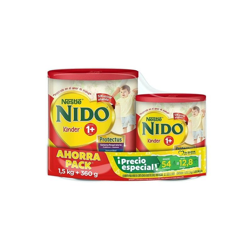 LECHE NIDO KINDER 1 1.6 KG + LATA 360 GR