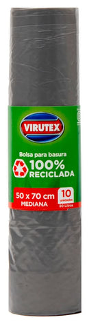 VIRUTEX BOLSA PARA BASURA MEDIANA  50 X 70