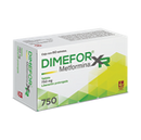 Dimefor XR 750 mg - Caja con 60 tabletas (Metformina)