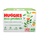 Pañal huggies eco protect unisex e2 40 piezas