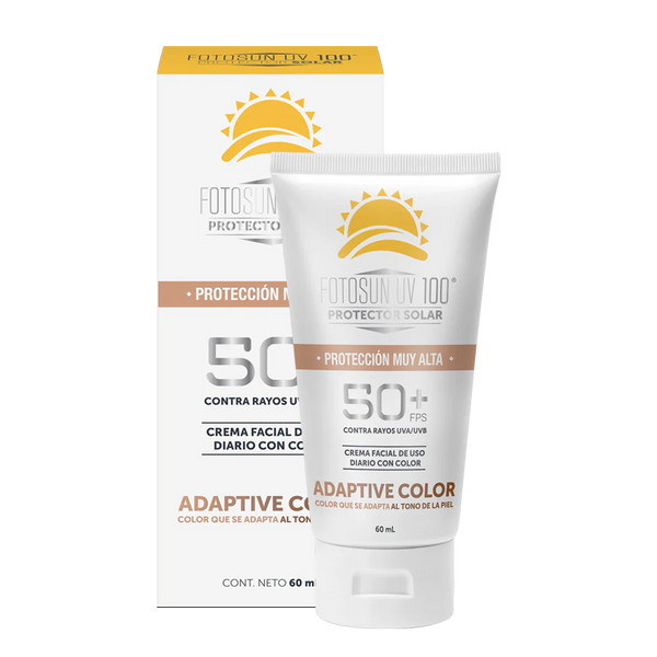 Fotosun Protector solar con color UV 100 fps 50+ Adaptiv