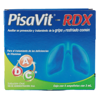PisaVit RDX Solucion 5 ampolletas 3ml