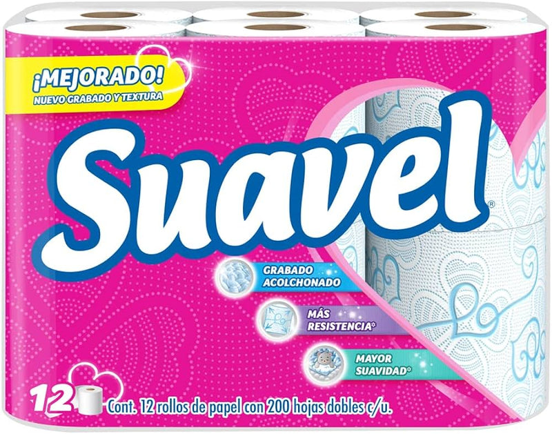 Papel suavel decorado con 12