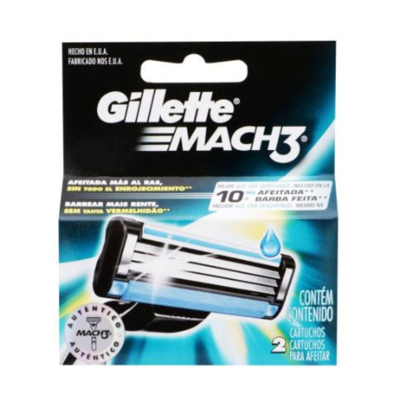 Rastrillo mach gillet car3 2 piezas