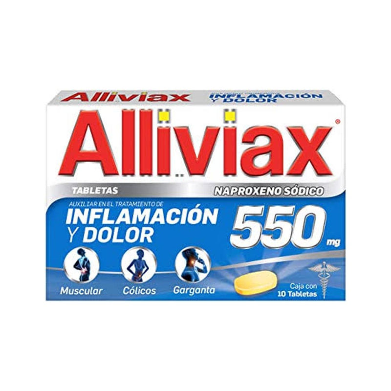 ALLIVIAX 10 TABLETAS 550MG