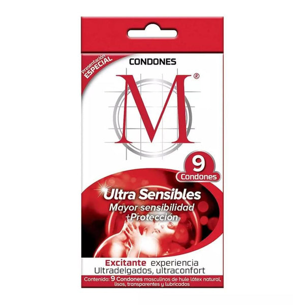 Preservativos m ultra sensible con9pieza