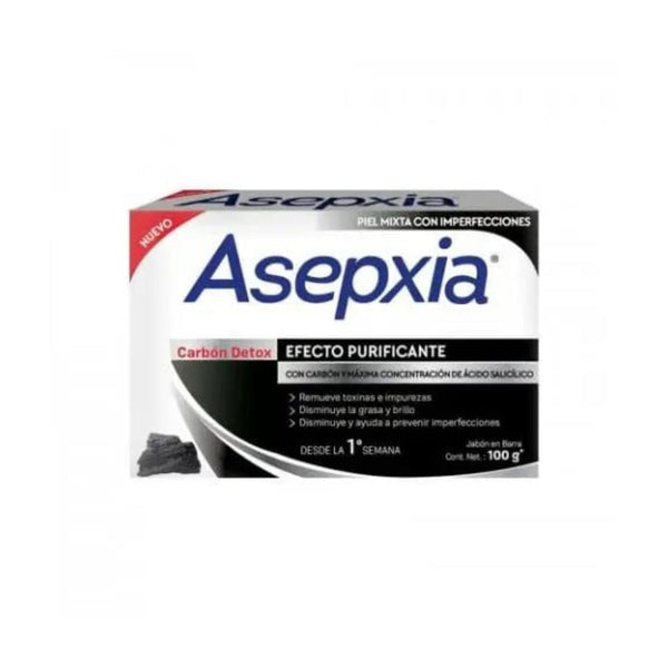 Asepxia jabonon carbon puntos negros