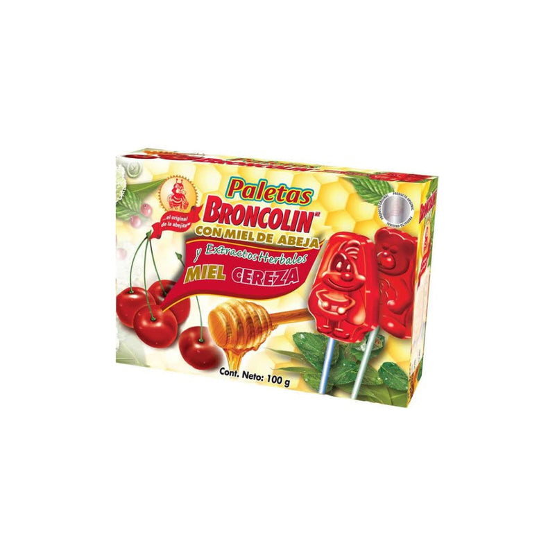Broncolin paletas cereza con 10