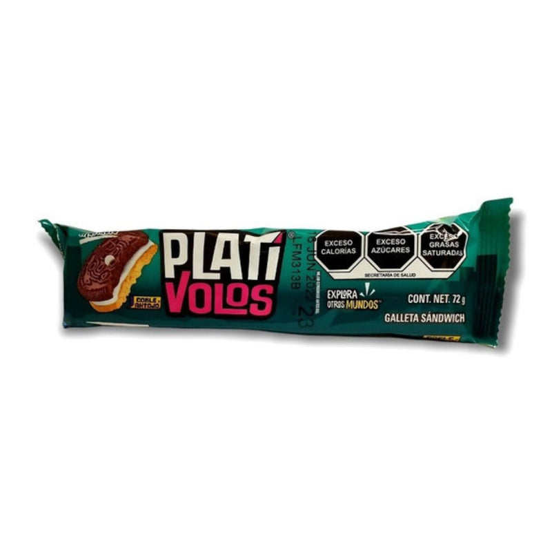 Galletas plativolos con 8 piezas 74gr