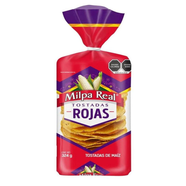 Tostadas rojas milpa real