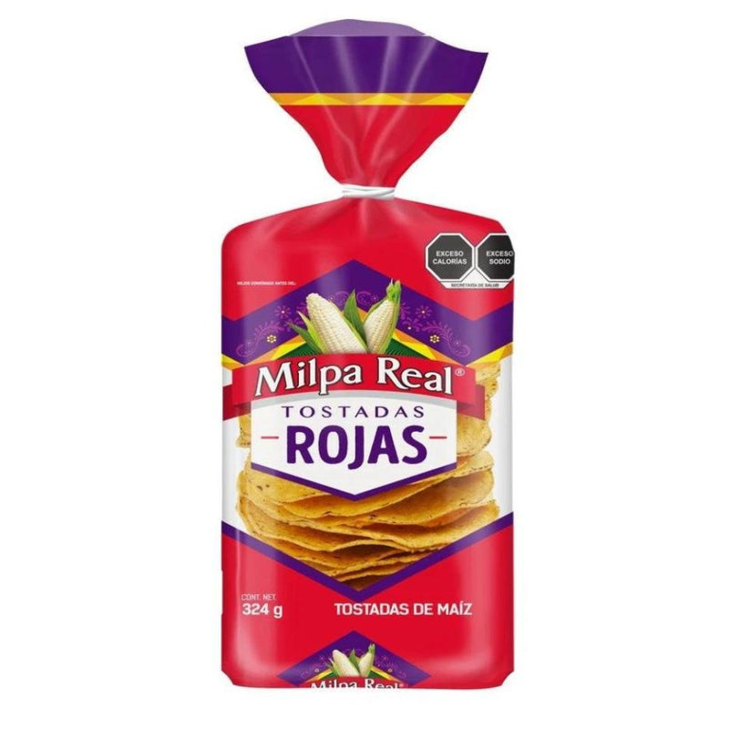 Tostadas rojas milpa real