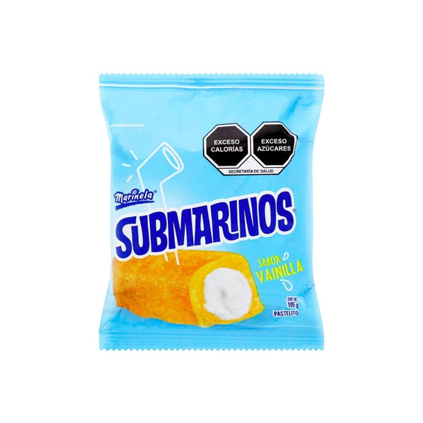 Submarino vainilla 3p 105gr marinela