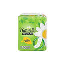 Toallas naturella flujo moderado con alas 10