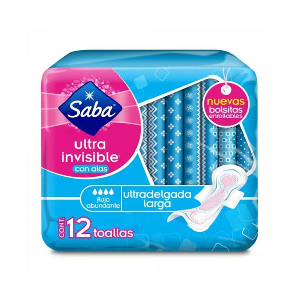 Toallas saba ultra larga con alas 12 piezas