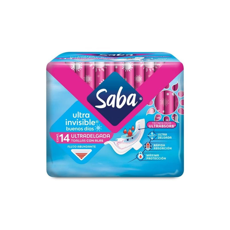 Toallas saba u invisbile con alas 14 piezas