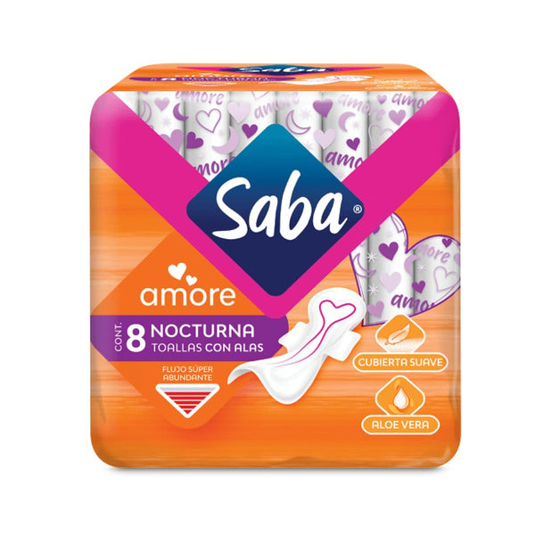 Toallas saba amore nocturna con a las 8 piezas