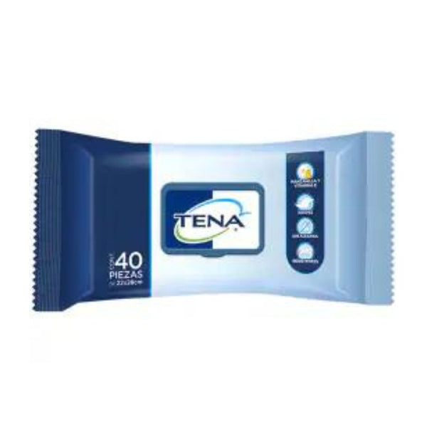 Toallas humedas tena adulto 40 piezass