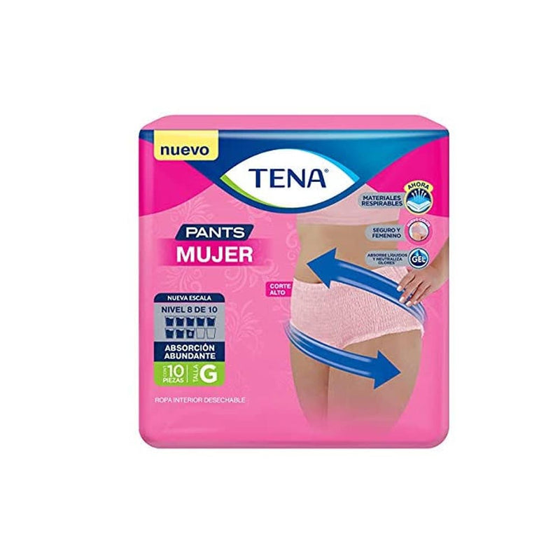 Pañal tena pants mujer grande 6x10