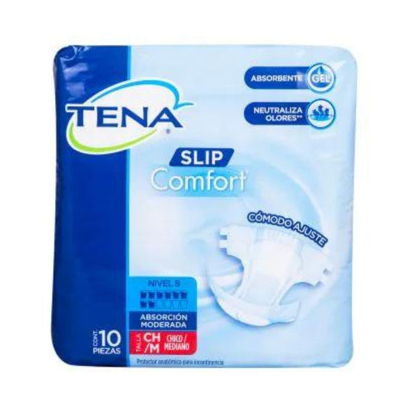 Pañal tena confort mediano con 10