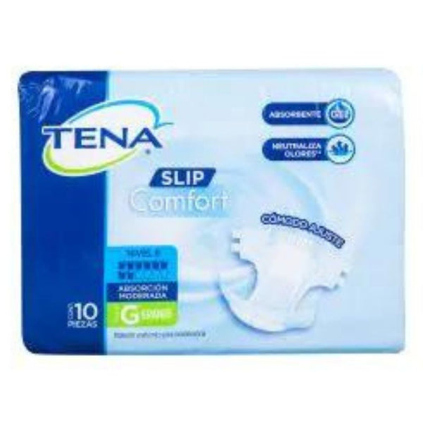 Pañal tena comfort grande 10 piezas