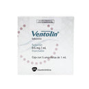 Ventolin solucion.inyectables. 5 ampolletas 1ml