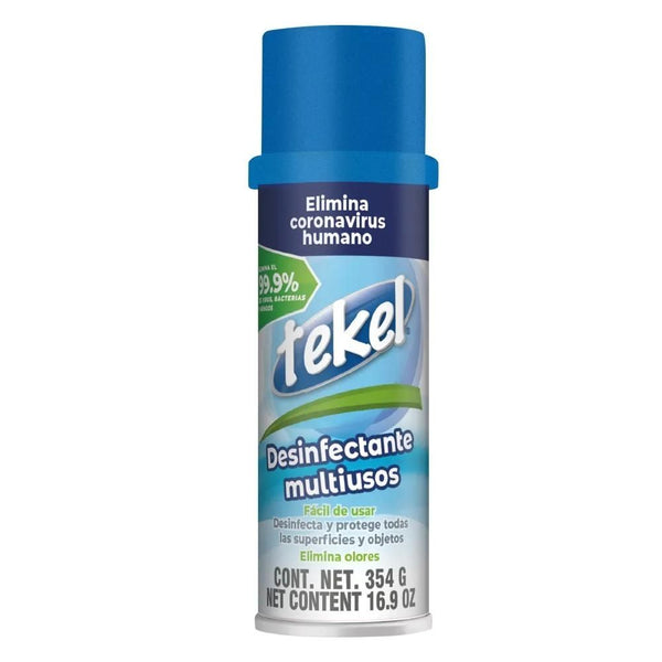 Desinfectante multiusos en aerosolucion tekel 354 grs