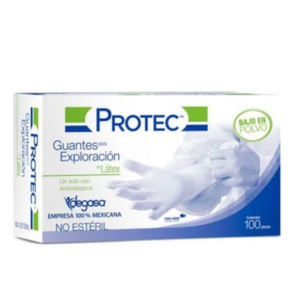 Guante latex ambidiestro grande 100