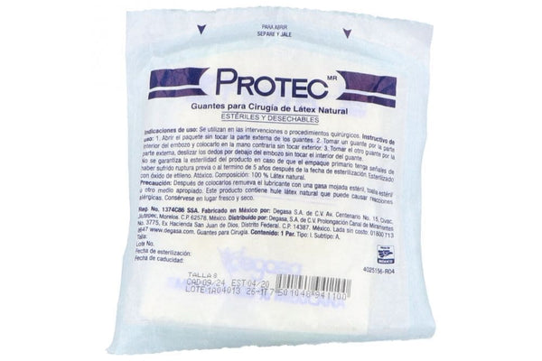 Guante cirujano protec esteril 8