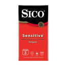 Preservativos sico sensitive con 3