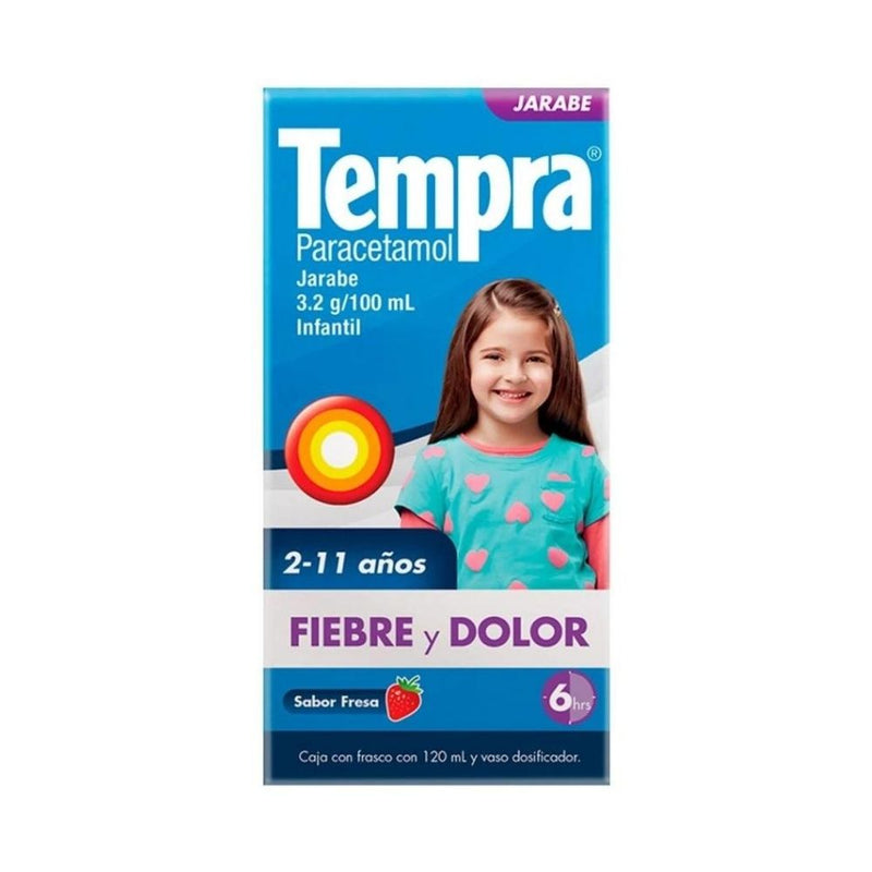 Tempra jarabe fresa 120ml 3.2g