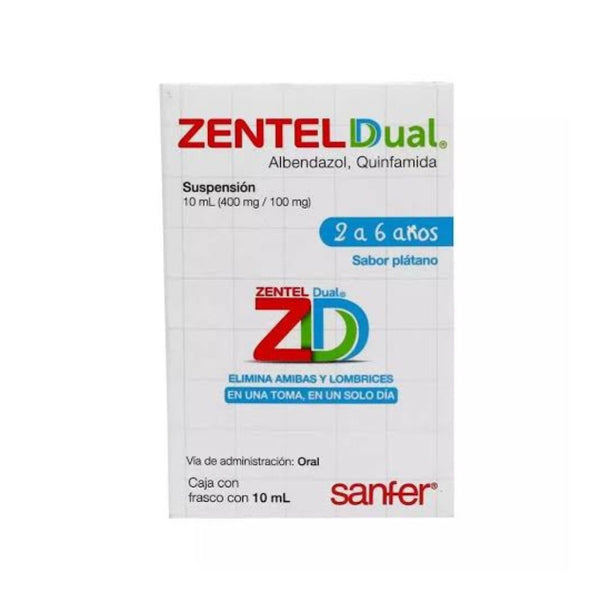 Zentel dual suspension 400/100mg 10m