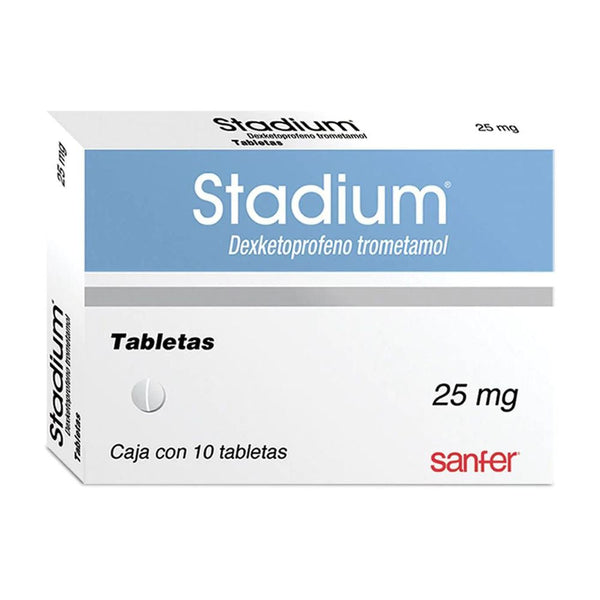 Stadium 10 tabletas 25mg