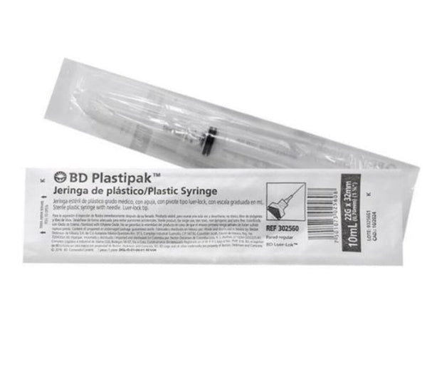 Jeringa aplastik aguja22x32 10ml
