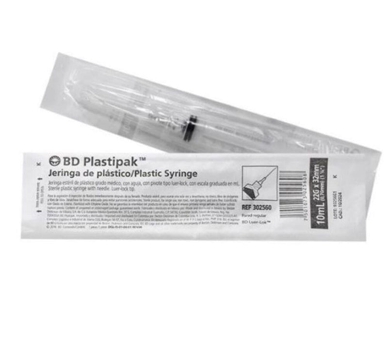 Jeringa aplastik aguja22x32 10ml